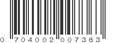 UPC 704002007363