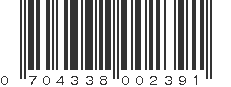 UPC 704338002391