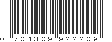 UPC 704339922209