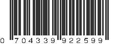 UPC 704339922599