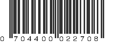 UPC 704400022708