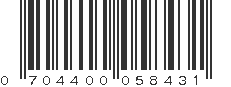 UPC 704400058431