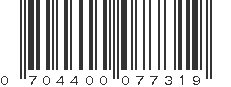 UPC 704400077319