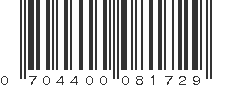 UPC 704400081729