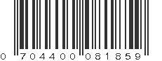 UPC 704400081859