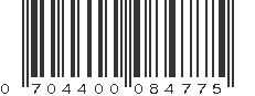 UPC 704400084775