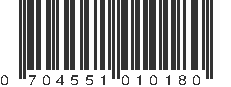 UPC 704551010180