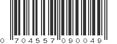 UPC 704557090049