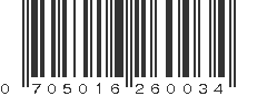 UPC 705016260034