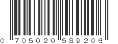 UPC 705020589206