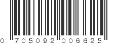 UPC 705092006625