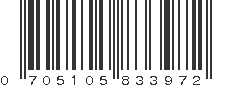 UPC 705105833972