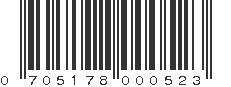 UPC 705178000523