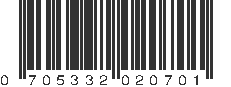 UPC 705332020701