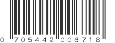 UPC 705442006718