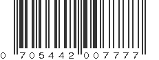 UPC 705442007777