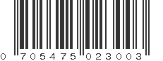 UPC 705475023003