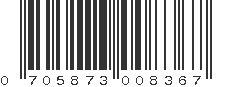 UPC 705873008367