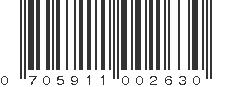 UPC 705911002630