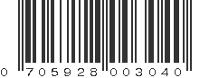 UPC 705928003040