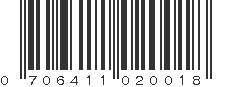 UPC 706411020018