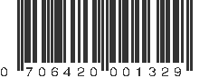 UPC 706420001329