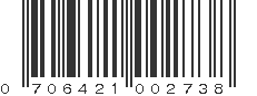 UPC 706421002738