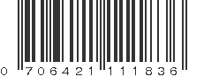 UPC 706421111836