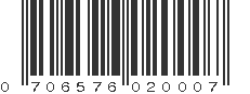 UPC 706576020007