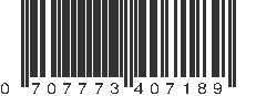 UPC 707773407189