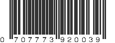 UPC 707773920039