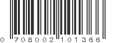 UPC 708002101366