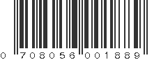 UPC 708056001889