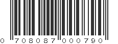 UPC 708087000790