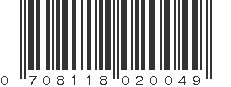 UPC 708118020049