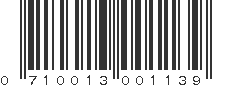 UPC 710013001139