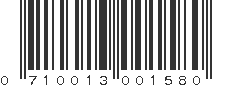 UPC 710013001580