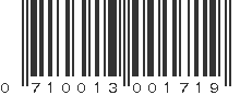 UPC 710013001719