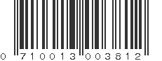 UPC 710013003812