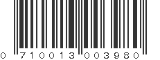 UPC 710013003980