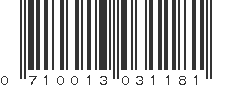 UPC 710013031181