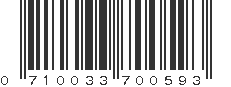 UPC 710033700593