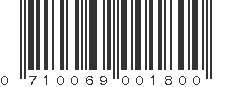 UPC 710069001800