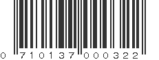 UPC 710137000322