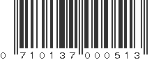 UPC 710137000513