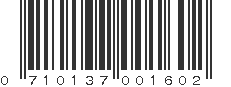 UPC 710137001602