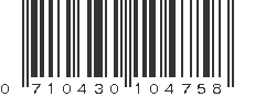 UPC 710430104758