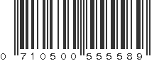 UPC 710500555589