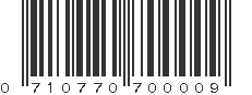 UPC 710770700009