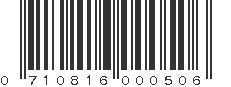 UPC 710816000506